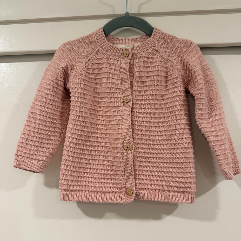 Petite Maison x Nono Knit Baby Cardigan &‎ Leggings Set - Dusty Pink - Picture 3 of 8